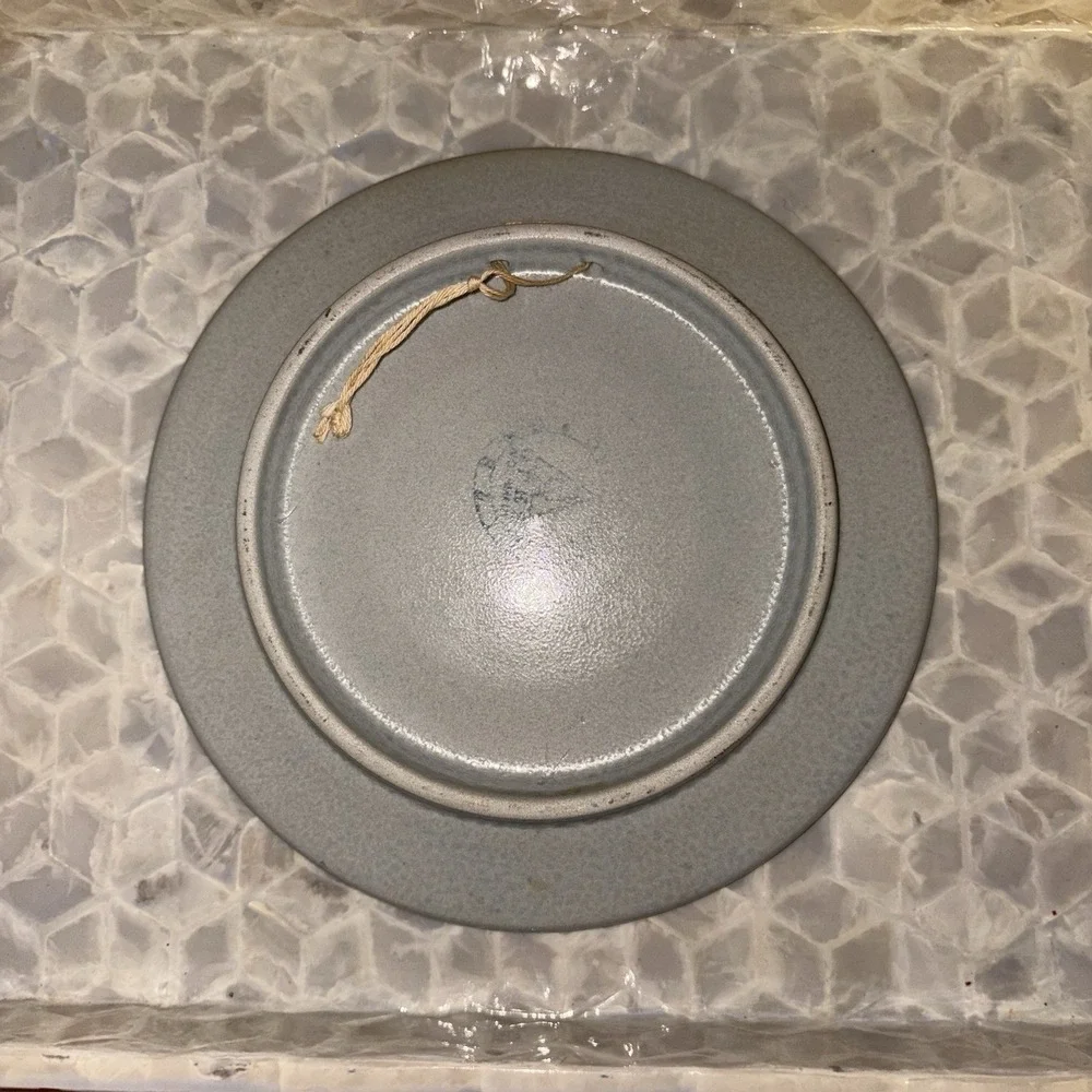 Vintage Gerz Stoneware West Germany Hanging Plate 7.25''